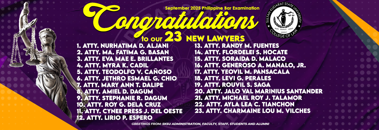 September 2025 Philippine Bar Examination Passers